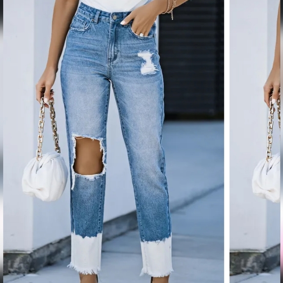 New High waisted distressed jeans - Picture 4 of 15